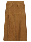 Corduroy pleated skirt - 185588