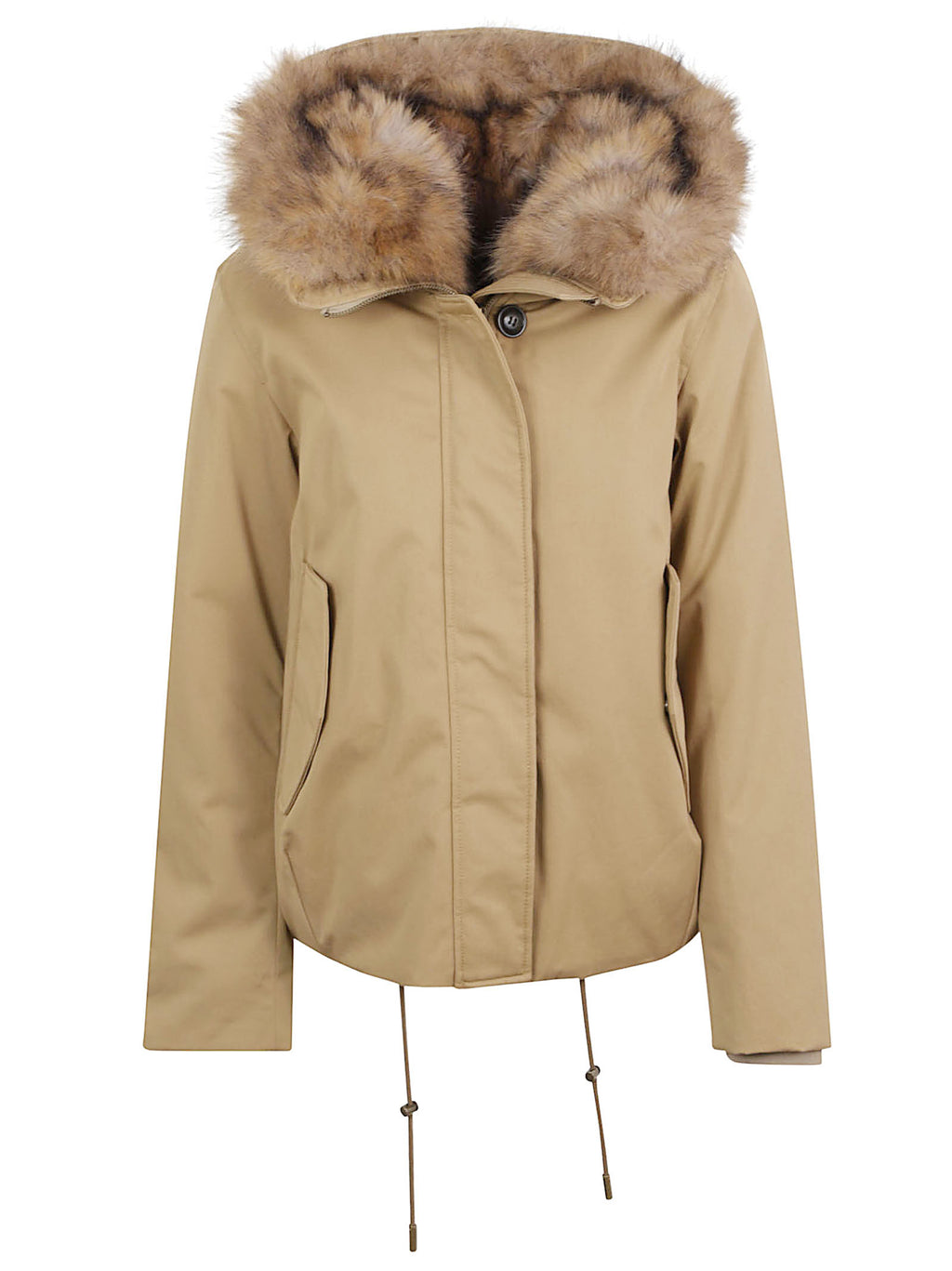 Best cotton faux fur short parka - CFWWOU2237 FRUT1974